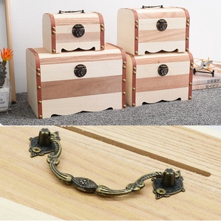 clcz caja de madera vintage de madera para joyas, caja de almacenamiento multifunción hecha a mano, caja de madera