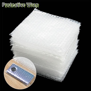 bebettform 50pcs pe transparente blanco burbuja bolsa sobre a prueba de golpes paquete envoltura protectora doble película amortiguación cubre plástico 5 tamaños bolsas de embalaje de espuma
