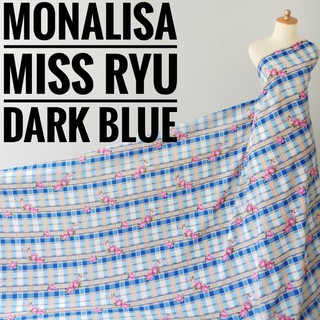 Miss Ryu - tela de metro Monalisa azul oscuro (0,5 m)