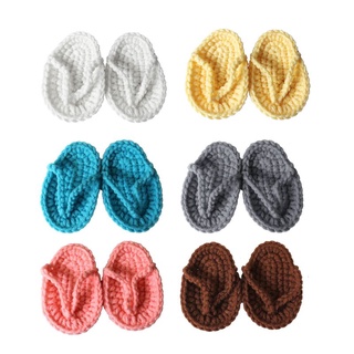 gaea* New Born Photography Props Hand Crochet Baby Slippers Baby Photo Props Shoes Newborn Fotografia Baby Photography Accessories
