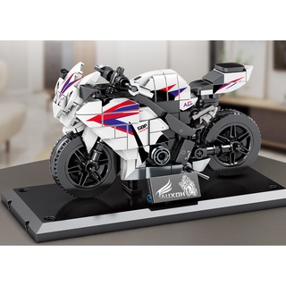 mytopshop 289pcs motocicleta bicicleta cbr1000 technic moc bloque de construcción modelo de ladrillo juguetes set de regalo niños compatibles con lego