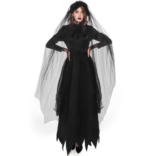 Halloween Adult Ghost Bride Fancy Dress Vampire Horror Party Cosplay Costume (5)