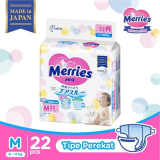Tela de bebé | En venta Merries Premium pañales de bebé adhesivos M 22 Limited