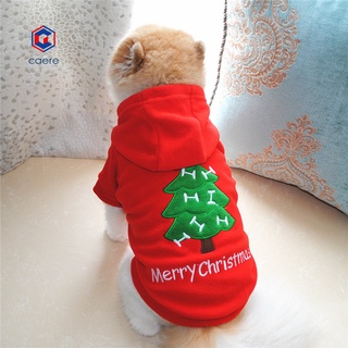 caere feliz navidad mascota cachorro perro ropa árbol copo de nieve abrigo ropa sudadera con capucha disfraz