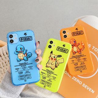 Pokemon Pikachu Squirtle Charmander - funda blanda para iPhone 11 PRO MAX 7 8 plus XS MAX XR SE2