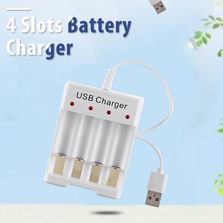 mejor cargador de batería usb inteligente de 4 ranuras níquel hidrógeno aa aaa batería estación