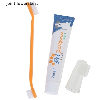 jfmx pet pasta de dientes cepillo de dientes higiene set previene tartar oral limpieza de dientes gloria
