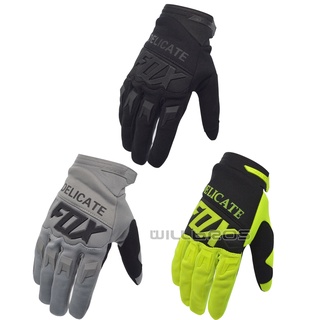 delicate fox mx guantes negros enduro mtb dh motocross moutain dirtbike guantes