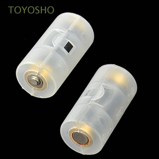 TOYOSHO Durable Battery Converter 6pcs Battery Switcher Battery Adapter Case Storage Container Convenient Batteries Holder Household Batteries Box Practical Battery Conversion Box/Multicolor