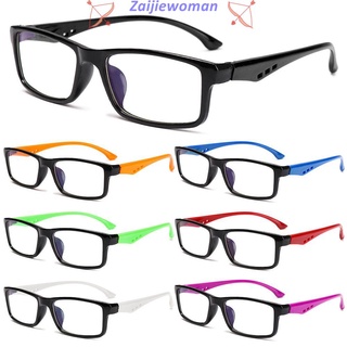 Zaijie lentes cuadrados cuadrados Anti-Luz Azul para mujer/lentes multicolores para mujer