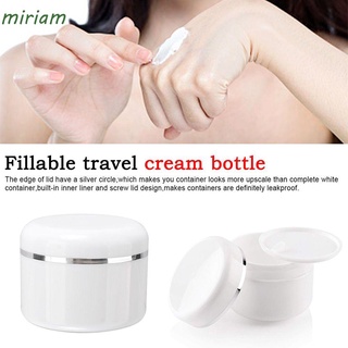 MIRIAM Portable Refillable Bottles Face Cream Empty Bottles Cosmetic Container Round Bottle Cosmetic Travel Lotion Sample Bottle Storage Box Cosmetic Jar