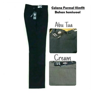 Formal Slimfit pantalones de hombre Semiwool Papa Street Material