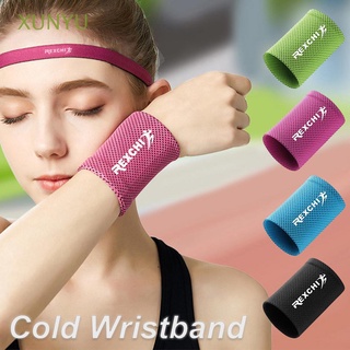 XUNYU Elastic Wristband Wrap Basketball Sweatband Wrist Brace Cycling 1PCS Ice Cooling Gym Fitness Breathable Sweat Band