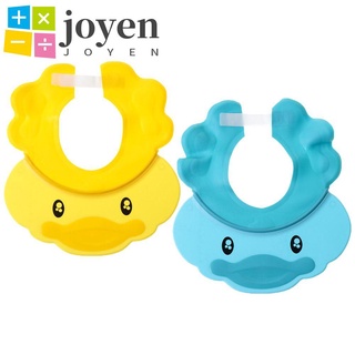 JOYEN 2Pcs Toddler Baby Shower Cap Multi-Purpose Hair Wash Shield Bath Visor Hat Waterproof Silicone Shampoo Adjustable Protect Eyes Ears
