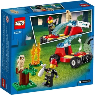 Hot LEGO ORIGINAL CITY 60247 FOREST FIRE - último coche LEGO juguetes educativos