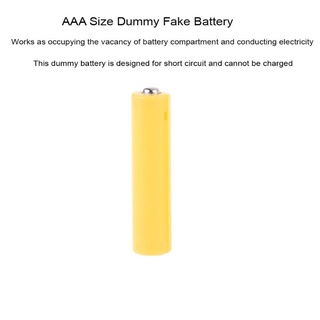 ALIK 5Pcs LR06 AA LR03 AAA Size Dummy Fake Battery Setup Shell Placeholder Cylinder Conductor (7)