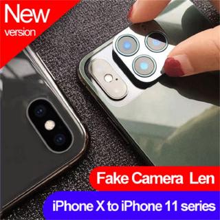 Nueva Lente De Cámara Falsa Protector Trasero Cubierta De Vidrio Pegatina Película Para iPhone X/XS Max Cambio A 11 Pro/XR