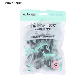 vincentjue 30 unids/bolsa facial de bambú carbón máscara de papel desechable diy mascarilla de papel herramienta mx