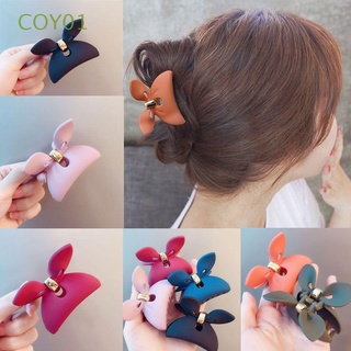 coy01 moda acrílico garra de pelo accesorios para el cabello conejo oreja abrazadera de pelo cangrejo mujeres maquillaje color caramelo clip de pelo /multicolor