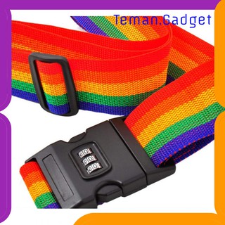 Tg-Fs101 viaje arco iris equipaje codificado cerradura maleta cinturón/contraseña maleta correa