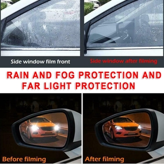 Espejo de la película lateral del camión de piezas de protección conjunto de accesorios de la ventana de vidrio coche 4Pcs luz Exterior azul Anti-niebla (4)