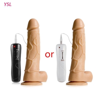 YSL 6 Vibration Modes Realistic Dildo G Spot Vibrator Rotating Clitoris Stimulation with Suction Cup Massager for Women Couples
