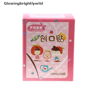 gbw 100 unids/caja niños de dibujos animados lindo mini niños transpirable impermeable vendaje caliente