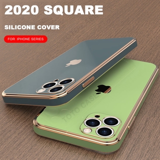 Plating Soft Funda IPhone 7 8 Plus Cases Camera Lens Protector Back Cover for IPhone 11 12 Pro Max Mini 7 8 Plus X XR XS Max Casing Fashionable Candy Color Full Protective Cover with Logo (1)