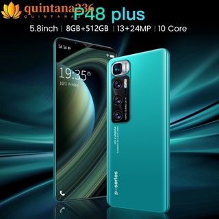 QT- P48plus Mobile Phone 5.8-inch Hd Screen Face Recognition 8+512g Smartphone