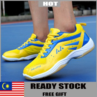 STOCK listo!!! zapatos de bádminton para hombre y mujer (talla: 36-45, color: blanco, amarillo, azul)