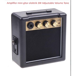 Mini amplificador de guitarra eléctrica ajustable de tono de volumen 3w