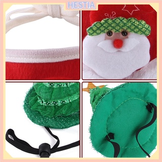 Navidad mascota sombrero Collar conjunto de vestir gorra mascota divertido tocado Cosplay accesorios para gato perro (8)