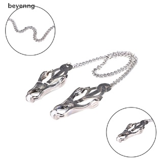 beyenng adulto juguete sexual herramienta pezón abrazaderas clip de pecho con cadena fetiche metal plata usls, mx