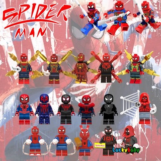 Lego Spiderman Minifiguras Marvel Super Heroes Spider man Lejos De Casa Bloques De Construcción Juguetes Para Niños Regalos