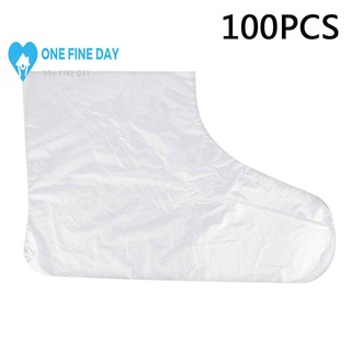 100PCS desechables transparente plástico zapato cubierta SPA para el hogar bolsa tratamiento X4B0