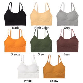 FSHION Women Sports Bra Padded Breathable Vest Underwear Fitness Workout Anti-sweat Shockproof Gym Running Yoga Bra (3)
