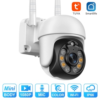 2Mp WIFI PTZ cámara TUYA inalámbrico al aire libre detección humana de seguridad IP Cam HD 1080P visión nocturna IP cámara ele (1)