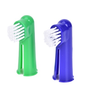 [jointflowersepic] Vanilla/Beef Taste Pet pasta de dientes Set cepillo de dientes para mascotas gato y perro cuidado Oral (3)
