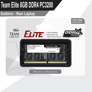 Elite 8GB 3200MHz-RAM portátil SODIMM equipo memoria