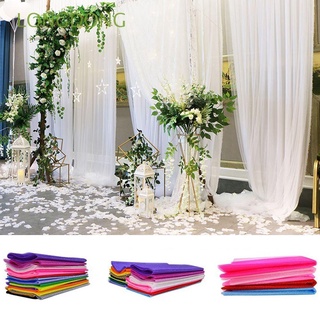 longdong moda tul rollo romántico organza decoración de boda hilo de nieve año nuevo para fiesta cumpleaños arcos bebé ducha 48cmx5m tela de cristal/multicolor