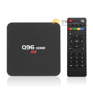 Q96 HOME Smart Android 8.1 TV Box RK3229 Quad Core UHD 4K Media Player 1GB / 8GB 2.4G WiFi H.265 VP9 HDR10 Video Player with Remote Control