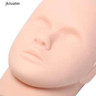jkiuatm 1pc formación de silicona cabeza plana práctica maquillaje pestañas pestañas extensiones mx (4)