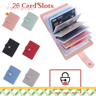 Vsrytod 26 compartimientos De tarjetas multifuncionales Bolsa De bolsillo delgada para mujer cartera De color dulce para hombre/tarjetero/Multicolor (1)