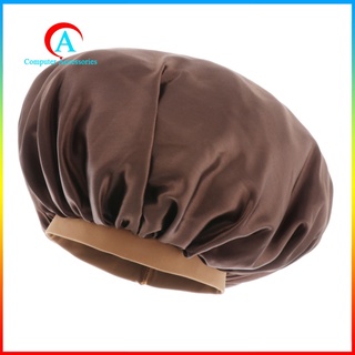 [disponible] gorro de seda de satén ajustable para dormir noche, sombrero para cabello natural largo y rizado