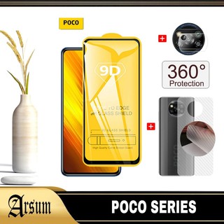 Vidrio templado 3 en 1 para XIAOMI POCO X3 PRO/POCO X3 NFC/POCO X3/POCO X3 GT Garskin y cámara