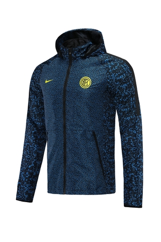 21/22 Inter Milan edición especial ropa de fútbol azul cortavientos abrigo