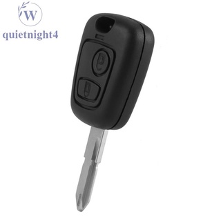 llave remota del coche de 2 botones de la llave de la carcasa de la llave de coche para peugeot 206 (1)