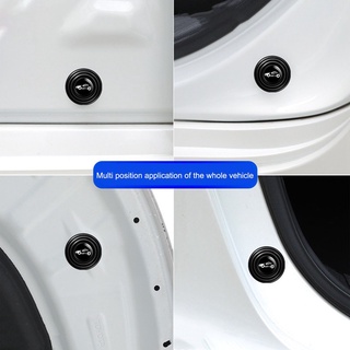 8 piezas de junta silenciosa y absorción de golpes de puerta de coche con logotipo del coche cierre General (8)
