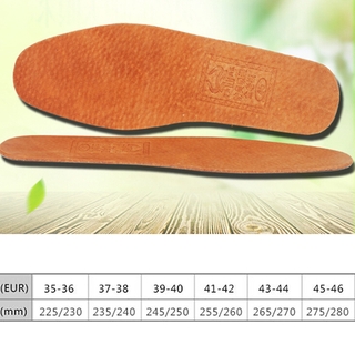 1 par de plantillas de cuero transpirables para mujer/hombre/ultra delgado/desodorante/zapatos de plantilla