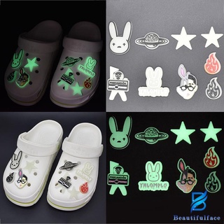 Para Crocs Jibbitz Pins colorido Noctilucous DIY zapatos botón de encanto (1)